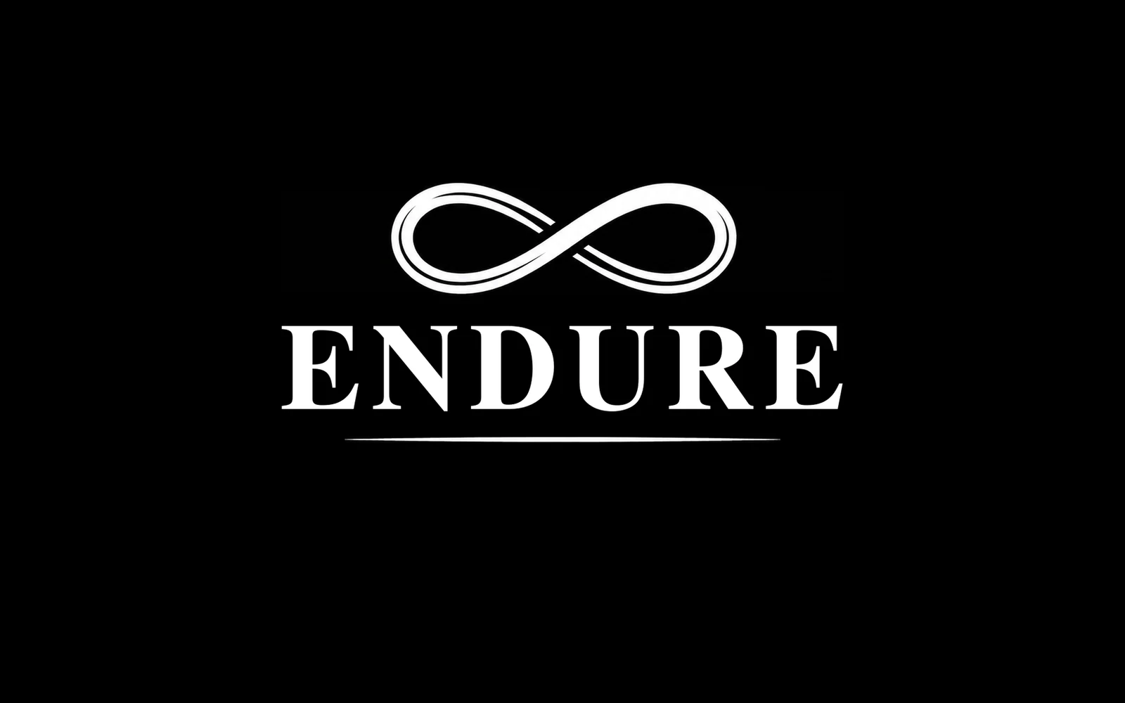 Infinity Endure logo, a white infinity loop above the word ENDURE