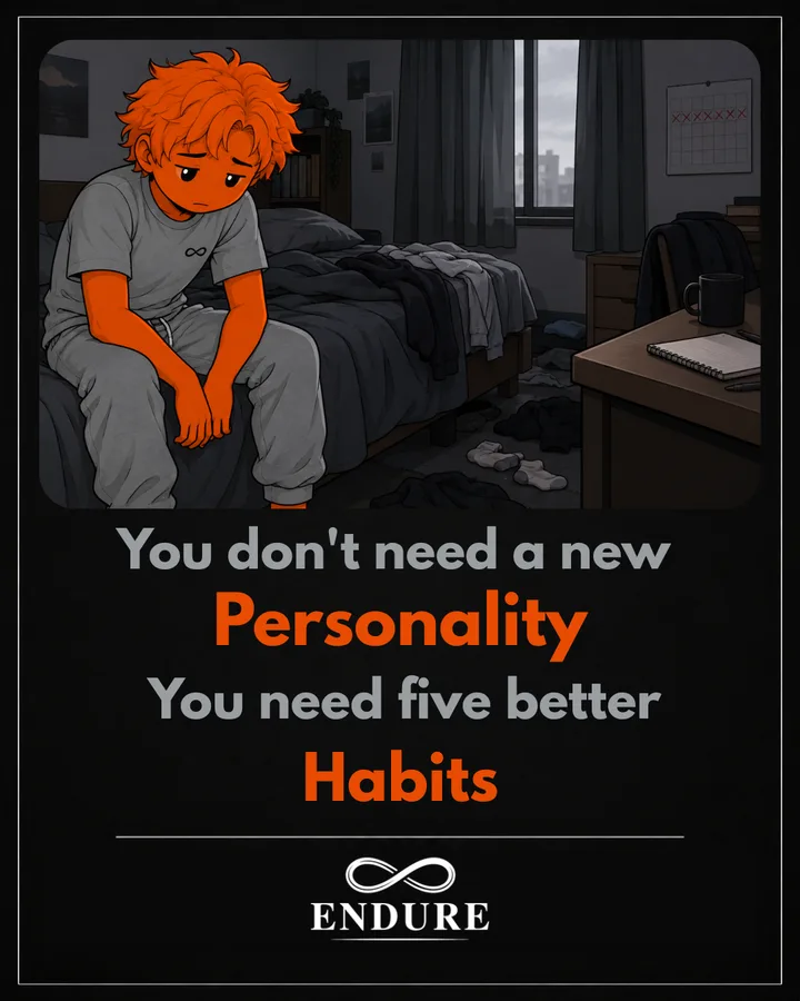 "You need five better habits", slide 1